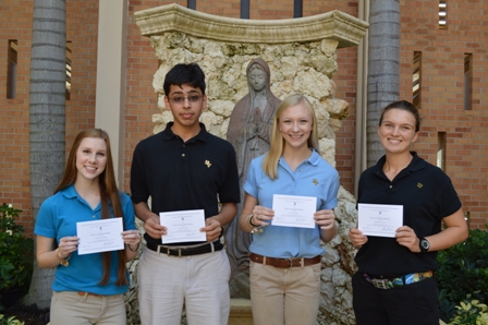 Four Students named Commended Students in the 2016 National Merit Scholarship Program