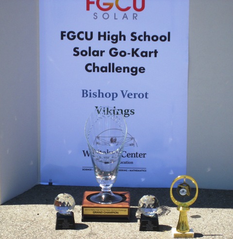 Bishop Verot's STEM team wins in FGCU's Solar Go-Kart Challenge
