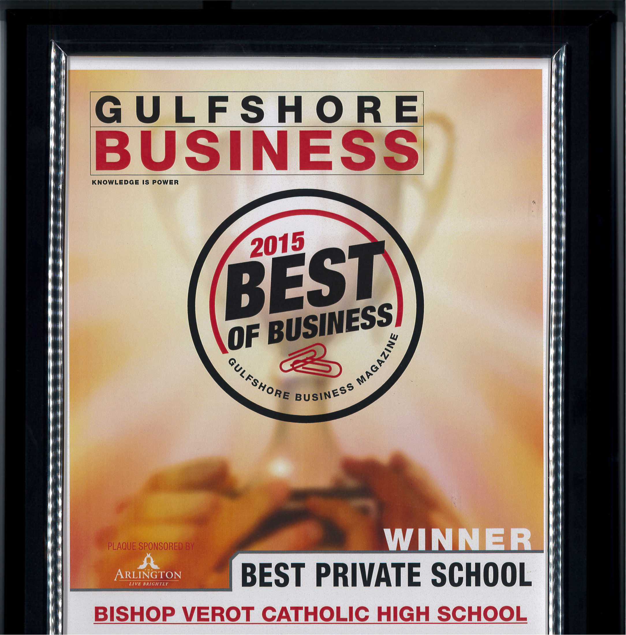 Winner...Best Private School in Gulf Shore Business' Best of Business 2015